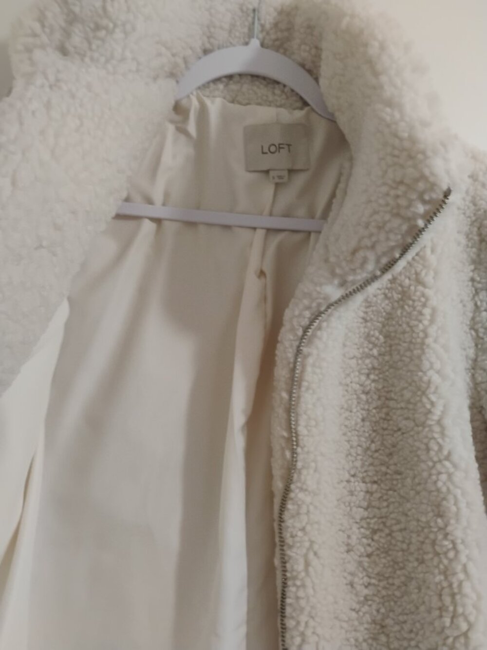 LOFT Sherpa Teddy Coat – Size Small